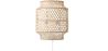 Buy Bamboo Wall Lamp Shade, Boho Bali Style - Lorna Natural 60485 - in the UK