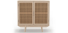 Buy Natural Wood Sideboard - Boho Bali Design - 2 doors - Wada Natural 60510 - in the UK