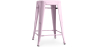 Buy Bar Stool Bistrot Metalix Industrial Design Metal - 60 cm - New Edition Pastel pink 60122 - in the UK