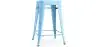 Buy Bar Stool - Industrial Design - 60cm - New Edition - Metalix Pastel blue 60122 with a guarantee