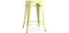 Buy Bar Stool Bistrot Metalix Industrial Design Metal - 60 cm - New Edition Pastel yellow 60122 - prices