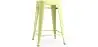 Buy Bar Stool - Industrial Design - 60cm - New Edition - Metalix Pastel yellow 60122 at MyFaktory
