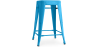 Buy Bar Stool Bistrot Metalix Industrial Design Metal - 60 cm - New Edition Turquoise 60122 in the United Kingdom