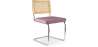 Buy Dining Chair - Upholstered in Velvet - Wood and Rattan -  Wanda Pink 60454 at MyFaktory