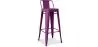 Buy Bar Stool with Backrest - Industrial Design - 76cm - New Edition - Metalix Purple 60325 with a guarantee