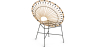 Buy Round Synthetic Rattan Outdoor Chair - Boho Bali Design - Monai Natural 60541 - in the UK