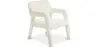 Buy Upholstered Dining Chair - White Boucle - Larsa White 60544 - in the UK
