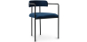 Buy Upholstered Dining Chair - Velvet - Yara Dark blue 60545 in the United Kingdom