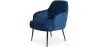 Buy Velvet upholstered Armchair - Jeve Dark blue 60548 in the United Kingdom