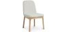 Buy Upholstered Dining Chair - White Boucle - Leira White 60550 - in the UK