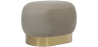 Buy Pouf Luxury Home Foot Rest - Velvet and Metal - Premium Taupe 60552 at MyFaktory