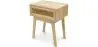 Buy Bedside Table with Drawer - Boho Bali Wood - Hanay Natural 60605 - in the UK
