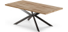 Buy Rectangular Dining Table - Industrial - Wood and Metal - Alise Natural wood 60608 - in the UK