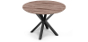 Buy Round Dining Table - Industrial - Wood and Metal - Alise Natural wood 60609 - in the UK