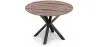 Buy Round Dining Table - Industrial - Wood and Metal - Alise Natural wood 60609 - in the UK