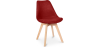 Buy Scandinavian Padded Dining Chair Red 59892 - in the UK