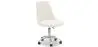 Buy Desk Chair with Wheels - White Boucle - Tulipe White 60615 - in the UK
