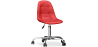 Buy Desk Chair with Wheels - Upholstered - Conray Red 60616 in the United Kingdom