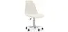 Buy Swivel Office Chair - Bouclé Upholstered - Brielle White 60620 - in the UK