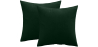 Buy Pack of 2 velvet cushions - cover and filling - Lenay Dark green 60631 - in the UK