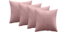 Buy Pack of 4 velvet cushions - cover and filling - Lenay Rose Gold 60632 at MyFaktory