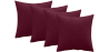 Buy Pack of 4 velvet cushions - cover and filling - Lenay Cognac 60632 in the United Kingdom