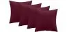 Buy Pack of 4 velvet cushions - cover and filling - Lenay Cognac 60632 - prices