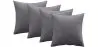 Buy Pack of 4 velvet cushions - cover and filling - Lenay Dark grey 60632 at MyFaktory