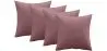 Buy Pack of 4 velvet cushions - cover and filling - Lenay Pink 60632 with a guarantee