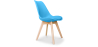Buy Brielle Scandinavian design Chair with cushion Turquoise 58293 in the United Kingdom