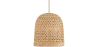 Buy Rattan Ceiling Lamp - Boho Bali Design Pendant Lamp - 30cm - Carva Natural 60634 - in the UK
