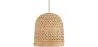 Buy Rattan Ceiling Lamp - Boho Bali Design Pendant Lamp - 30cm - Carva Natural 60634 - in the UK
