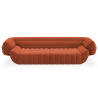 Buy Velvet Upholstered Sofa - 3/4 seats - Lumun Orange 60640 - prices