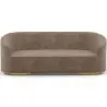 Buy 3/4-Seater Velvet Upholstered Sofa - Treya Taupe 60648 at MyFaktory