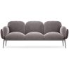 Buy 3-Seater Sofa - Upholstered in Velvet - Greda Dark grey 60652 - in the UK