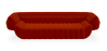 Buy Velvet Upholstered Sofa - 3/4 seats - Lumun Red 60640 at MyFaktory
