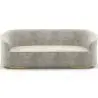 Buy 3/4-Seater Velvet Upholstered Sofa - Treya Light grey 60648 - prices
