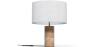 Buy Table Lamp with Marble Base - Luyer White 60663 - in the UK
