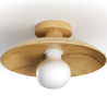 Buy Ceiling Lamp - Wooden Wall Light - Goodman Natural 60675 - in the UK