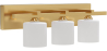 Buy Aged Gold Wall Lamp - 3-Light Sconce - Senda Aged Gold 60682 - in the UK