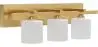 Buy Aged Gold Wall Lamp - 3-Light Sconce - Senda Aged Gold 60682 - in the UK