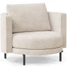 Buy Design Armchair - Velvet Upholstery - Nagar White 60687 - prices