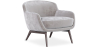 Buy Velvet Upholstered Armchair - Selvi Light grey 60694 - prices