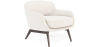Buy Bouclé Upholstered Armchair - Selvi White 60695 - in the UK