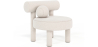 Buy Armchair - Upholstered in Bouclé - Fera White 60697 - in the UK
