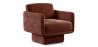 Buy Velvet Upholstered Armchair - Ren Chocolate 60698 - prices