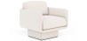 Buy Bouclé Upholstered Armchair - Chair - Ren White 61000 - in the UK