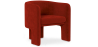 Buy Velvet Upholstered Armchair - Connor Red 60700 at MyFaktory