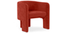 Buy Velvet Upholstered Armchair - Connor Red 60700 at MyFaktory