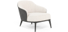 Buy Upholstered Armchair in Boucle Fabric - Renaud White 60705 - in the UK